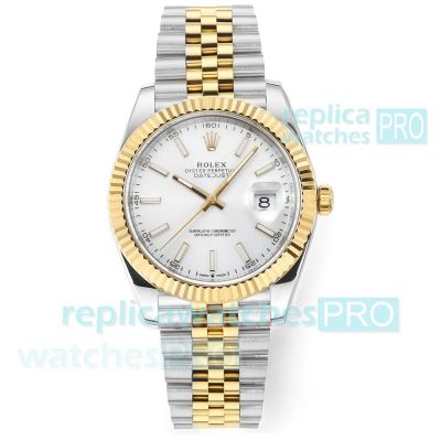 DD Factory Swiss-grade replica Cal.3235 Rolex Datejust II white face two-tone Jubilee Watch